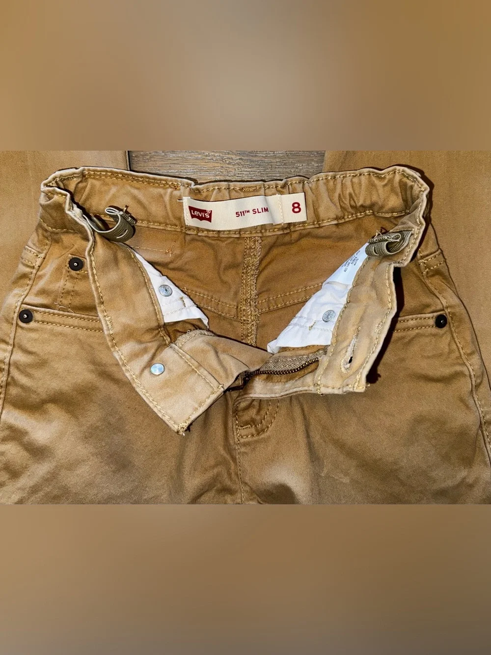 Size 8- Kids Denim and khaki pants